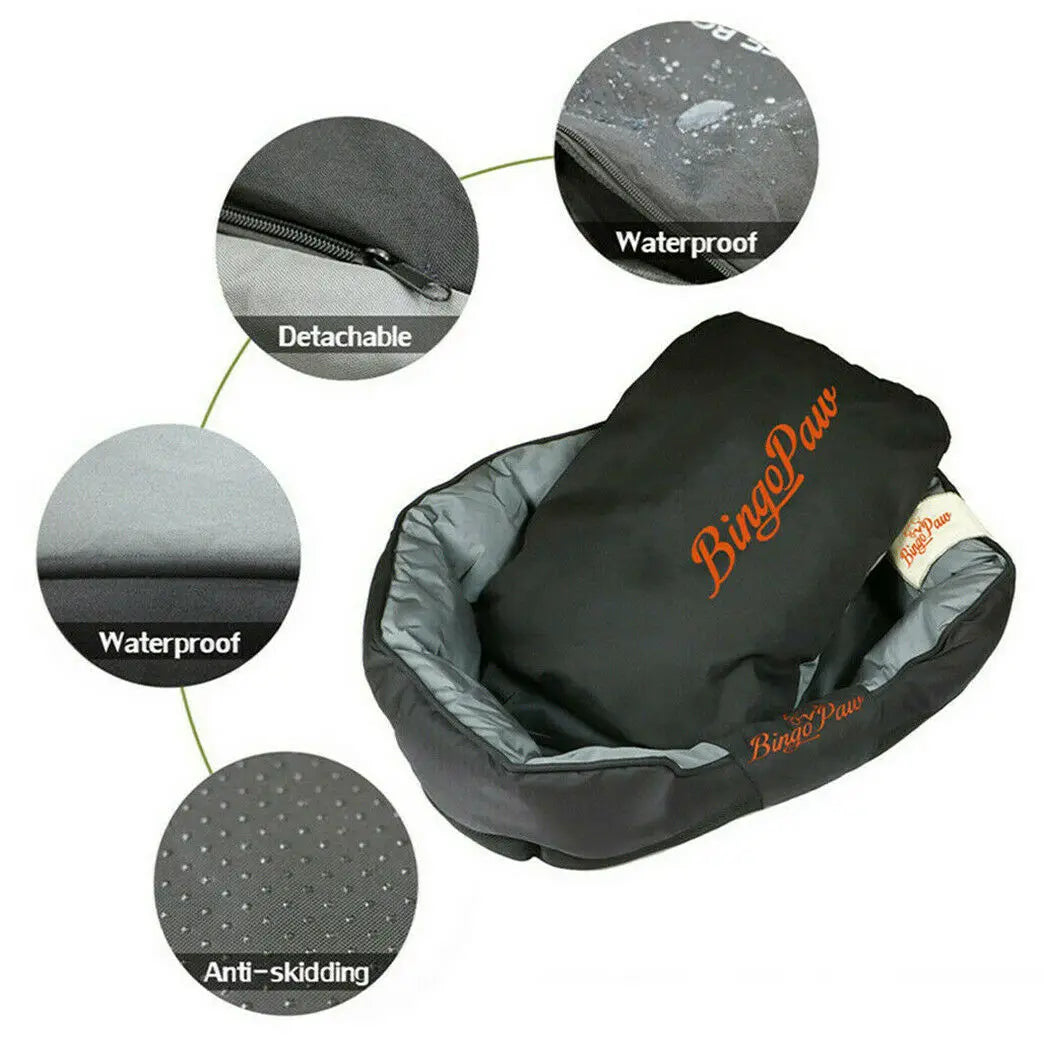 BINGOPAW Waterproof Orthopedic Dog Bed Sofa Mat Kennel Washable