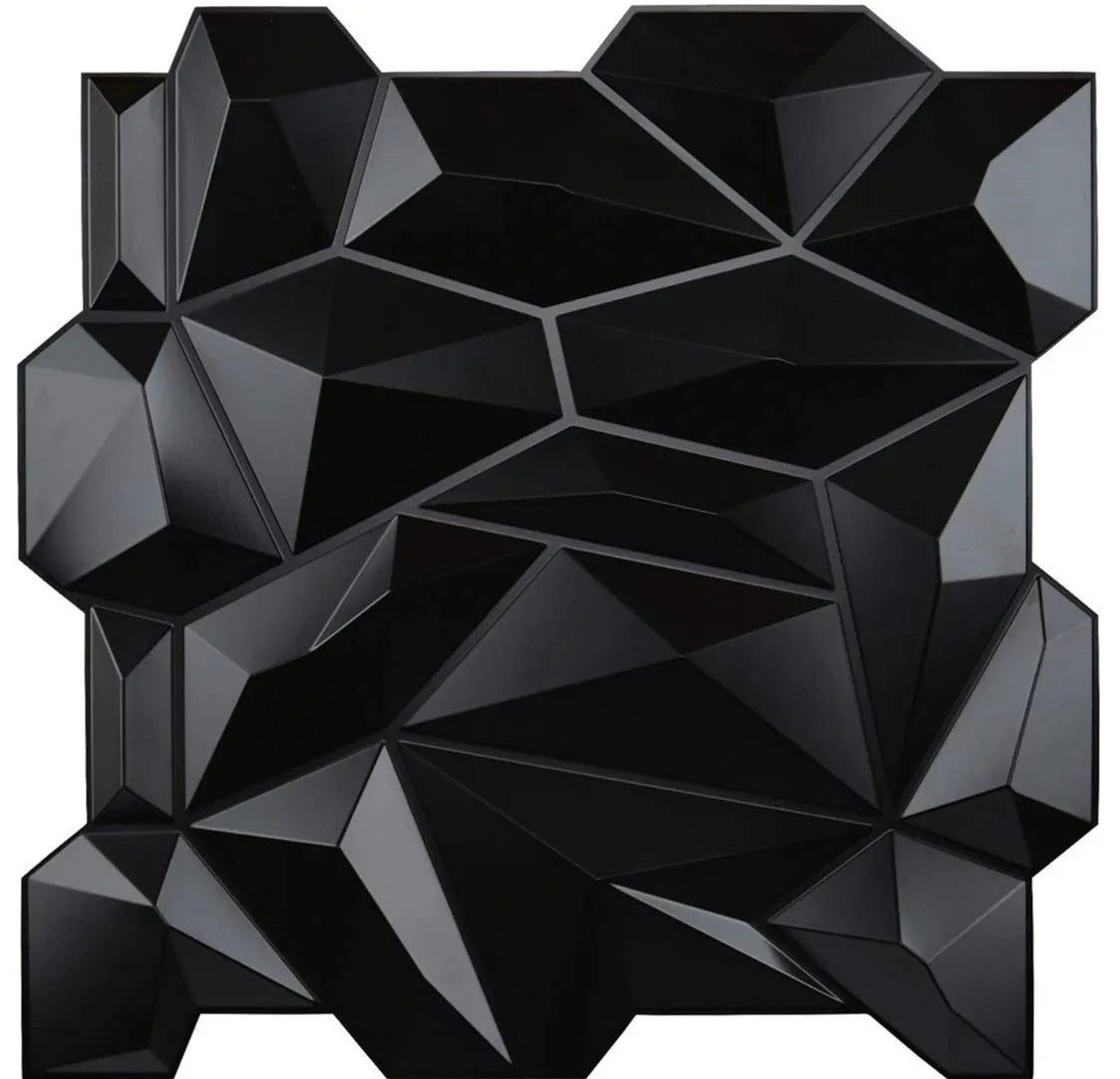 Art3d 3D Diamond Wall Panels For Living Spaces Pack 12