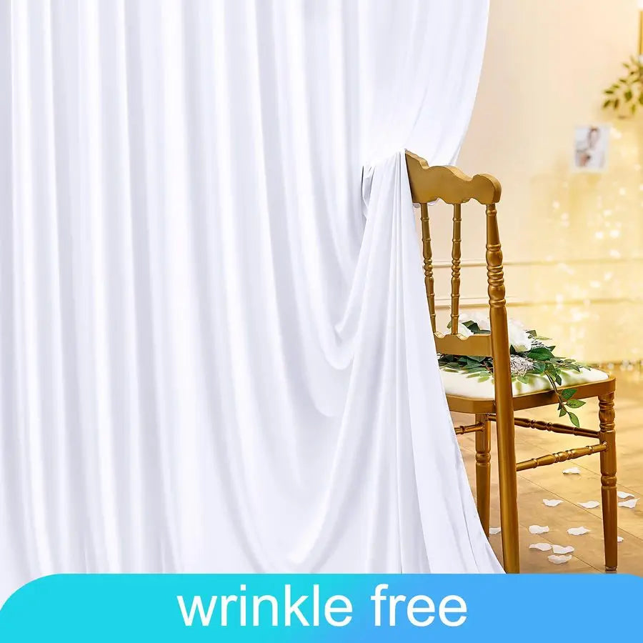 Wrinkle Free Backdrop Curtains For Weddings And Events