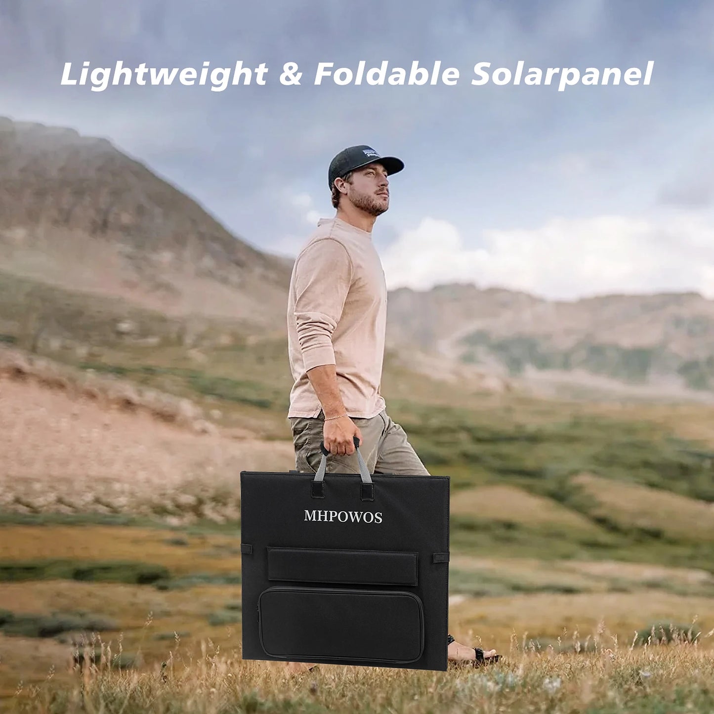 MHPOWOS 220W Portable Foldable Solar Panel For RV Camping