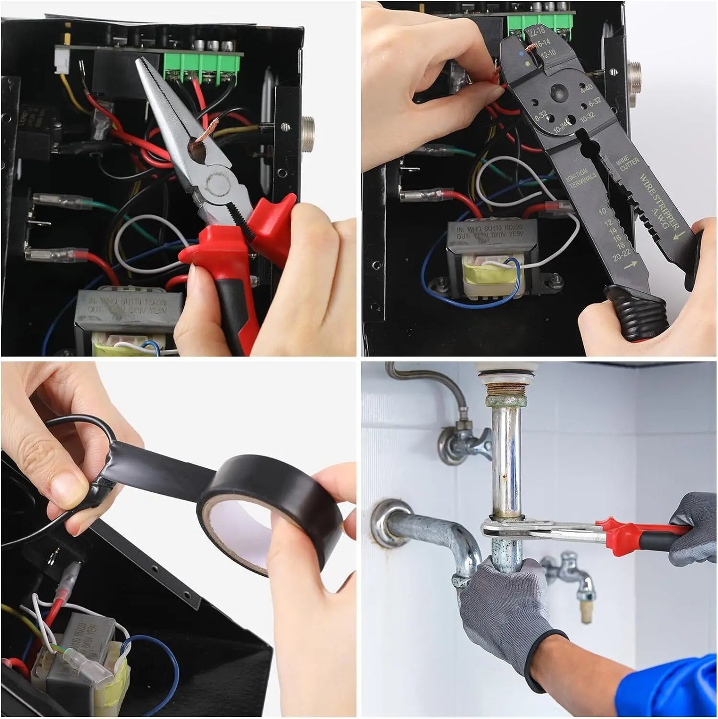 TLGREEN 218-Piece Household Tool Kit Auto Repair Set With Toolbox
