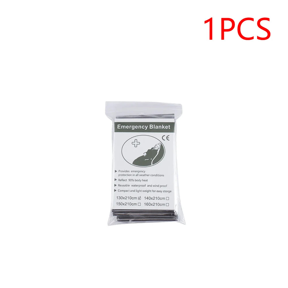 30-1PCS Emergency Rescue Blanket Outdoor Survive First Aid survival blanket Military Rescue Kit Rescue Foil Thermal Blanket 