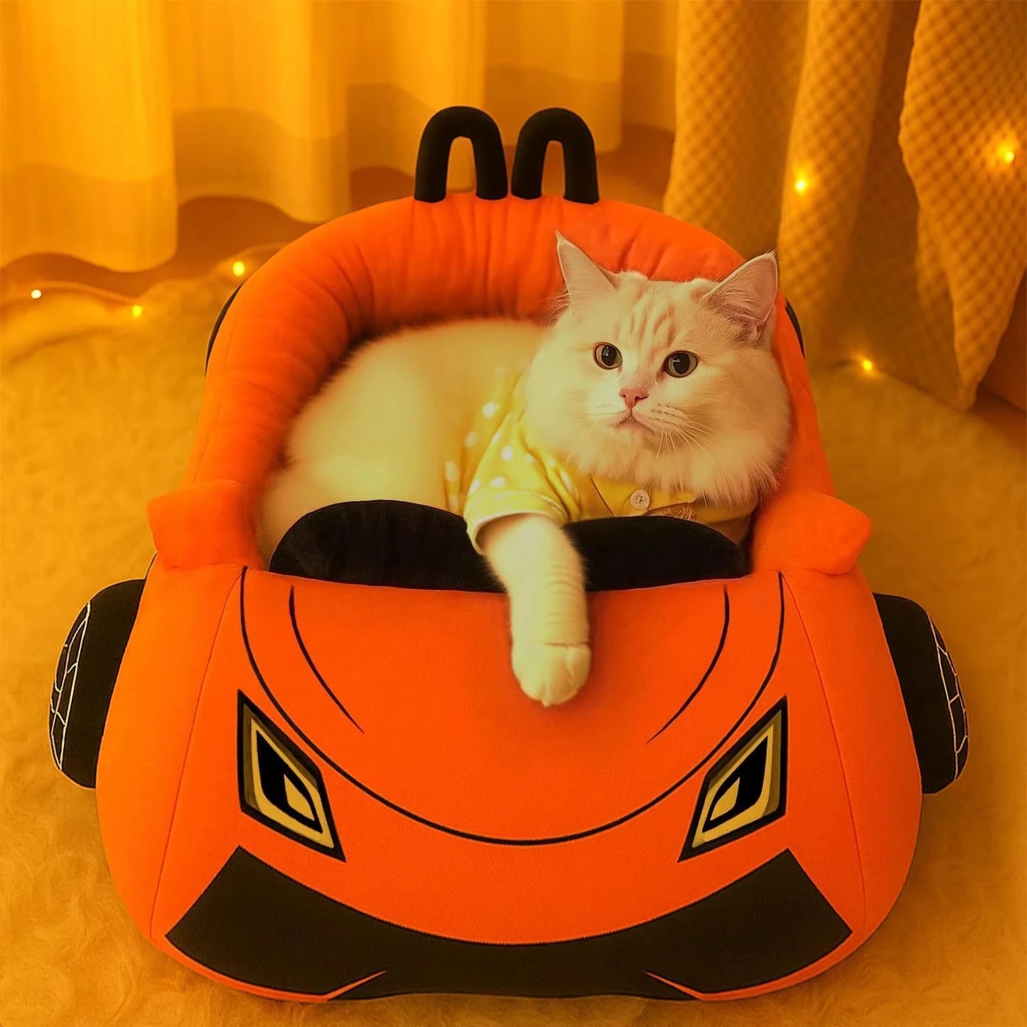 CWV Cute Cat Bed Supercar Style Cozy Washable Pet Mat
