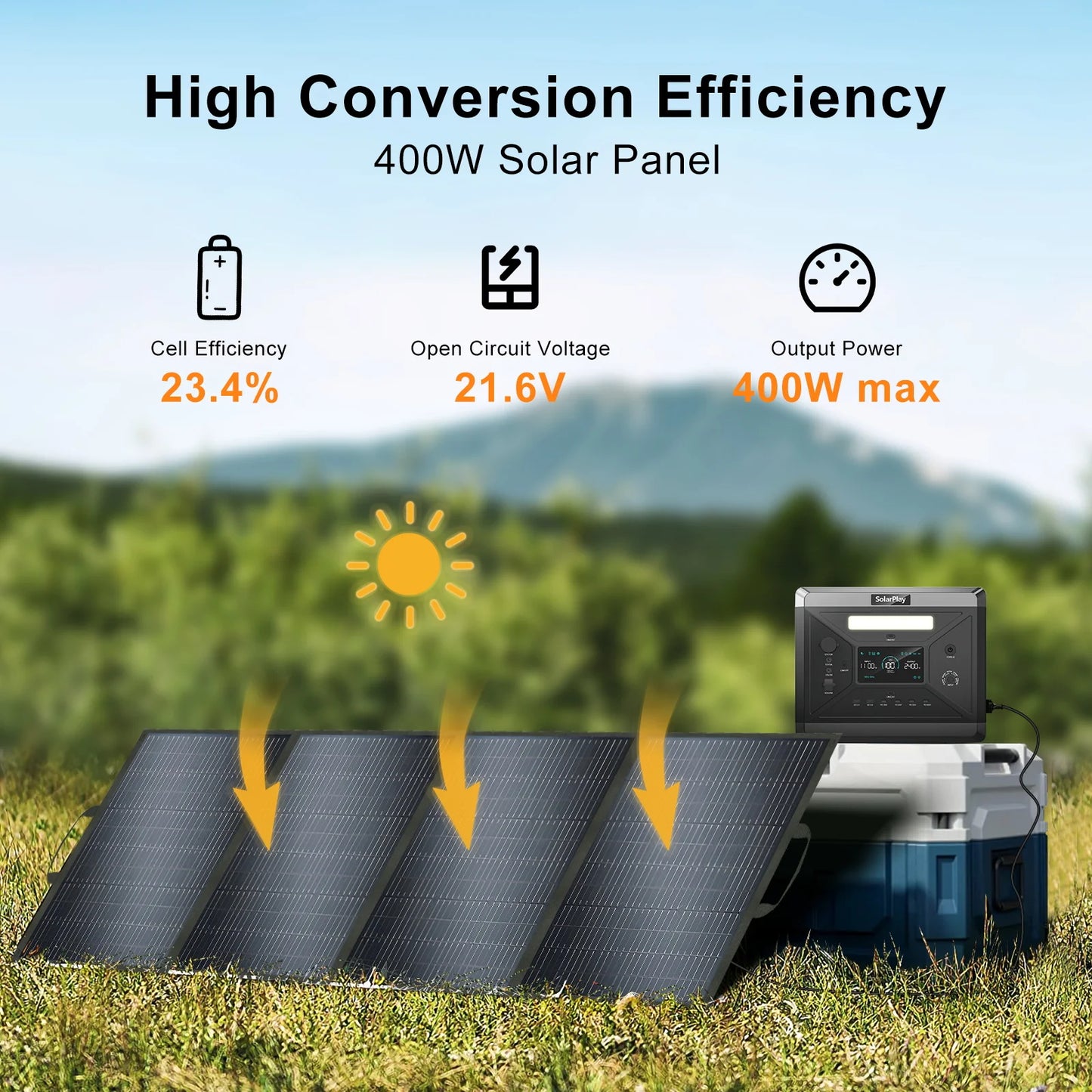 Solarplay 400W Foldable Solar Panel For RV Off Grid