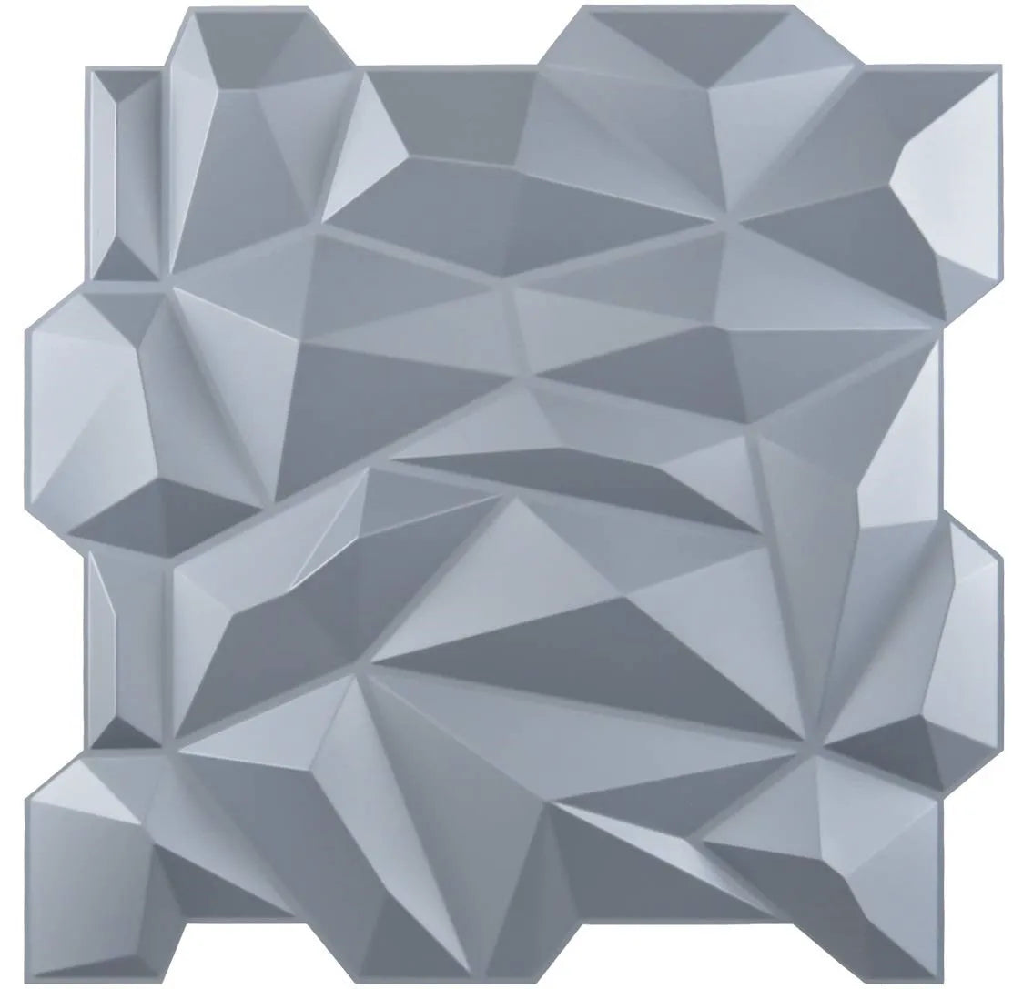 Art3d 3D Diamond Wall Panels For Living Spaces Pack 12