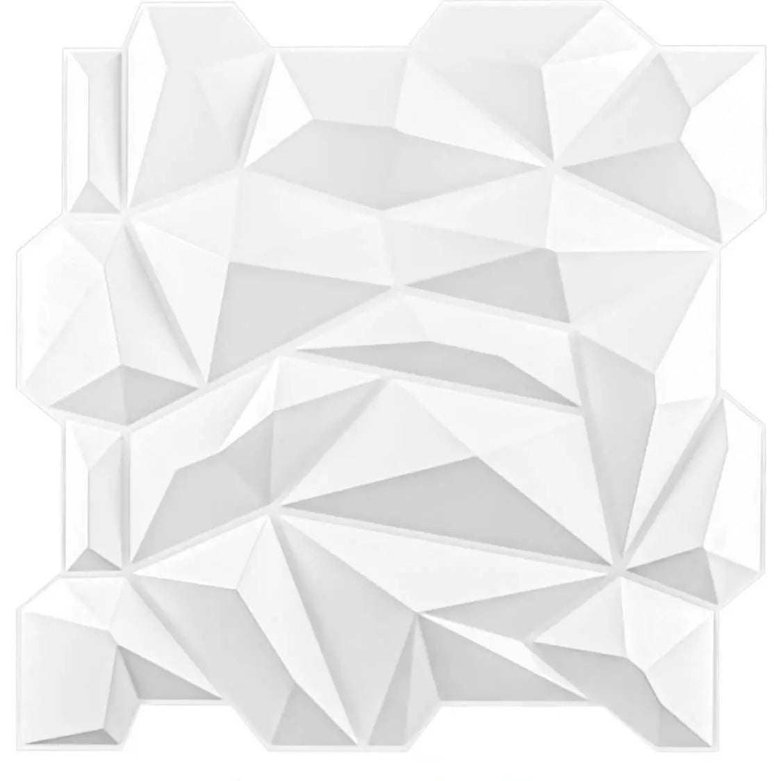 Art3d 3D Diamond Wall Panels For Living Spaces Pack 12