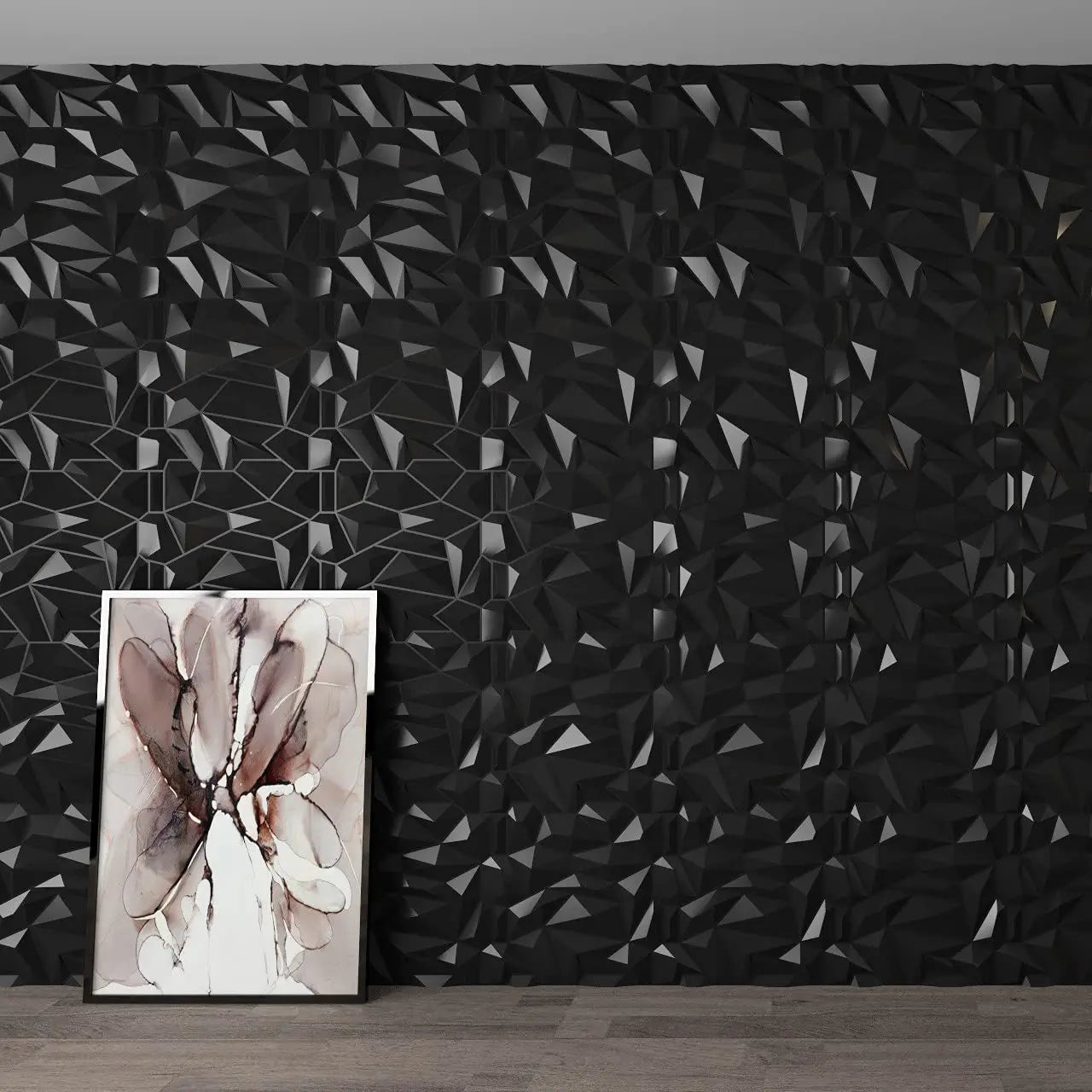 Art3d 3D Diamond Wall Panels For Living Spaces Pack 12