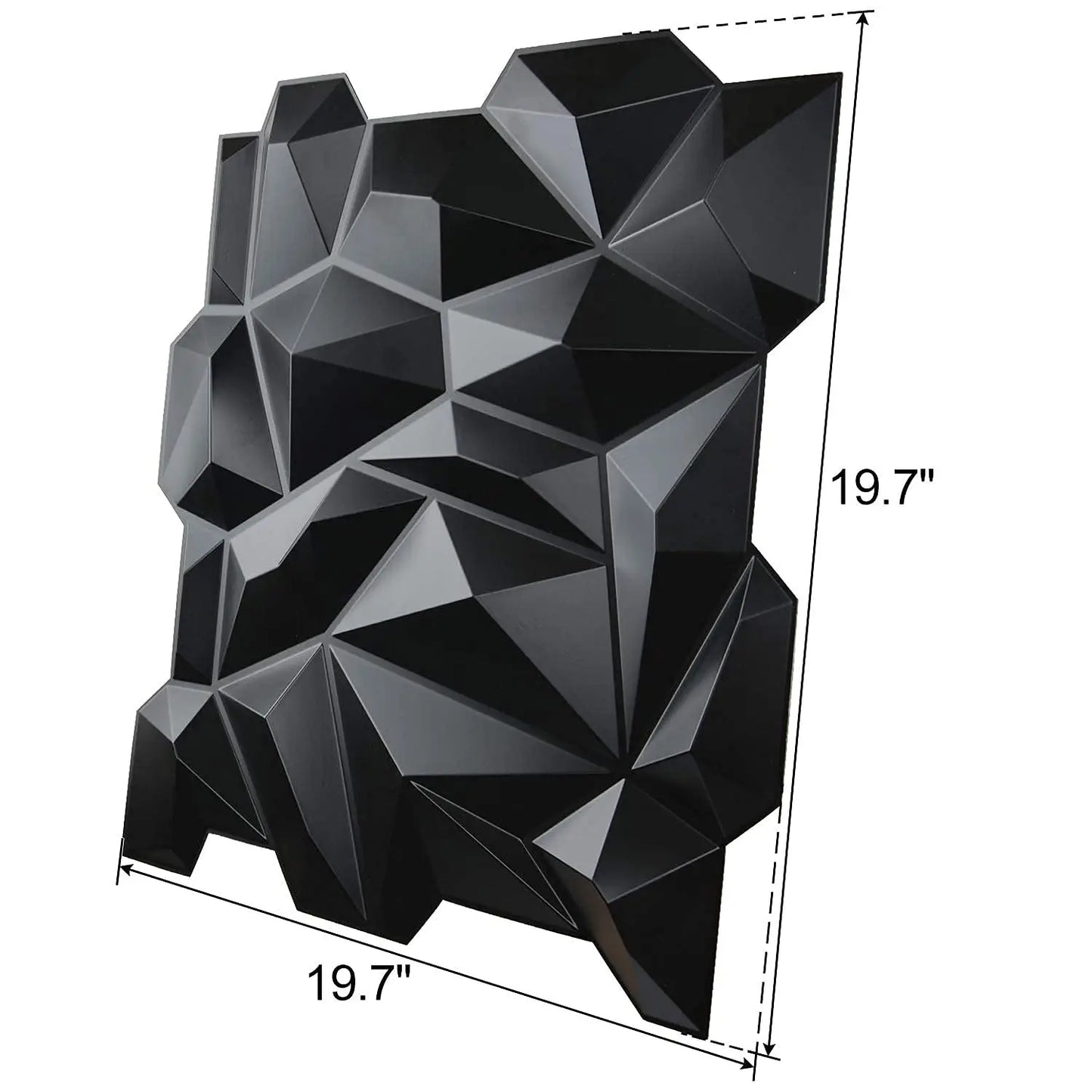 Art3d 3D Diamond Wall Panels For Living Spaces Pack 12