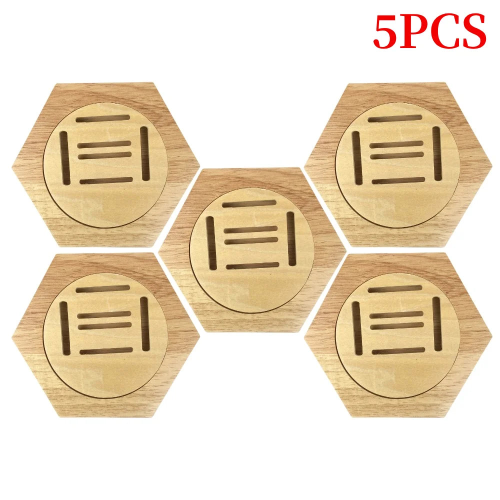 1-10Pcs Medal Display Stand Wooden Medal Hanger for Sport Track Field Running Creative Splicing Wall Hexagonal Honor Decor Rack