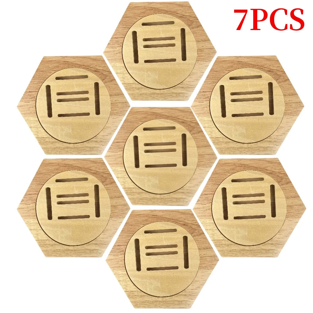 1-10Pcs Medal Display Stand Wooden Medal Hanger for Sport Track Field Running Creative Splicing Wall Hexagonal Honor Decor Rack
