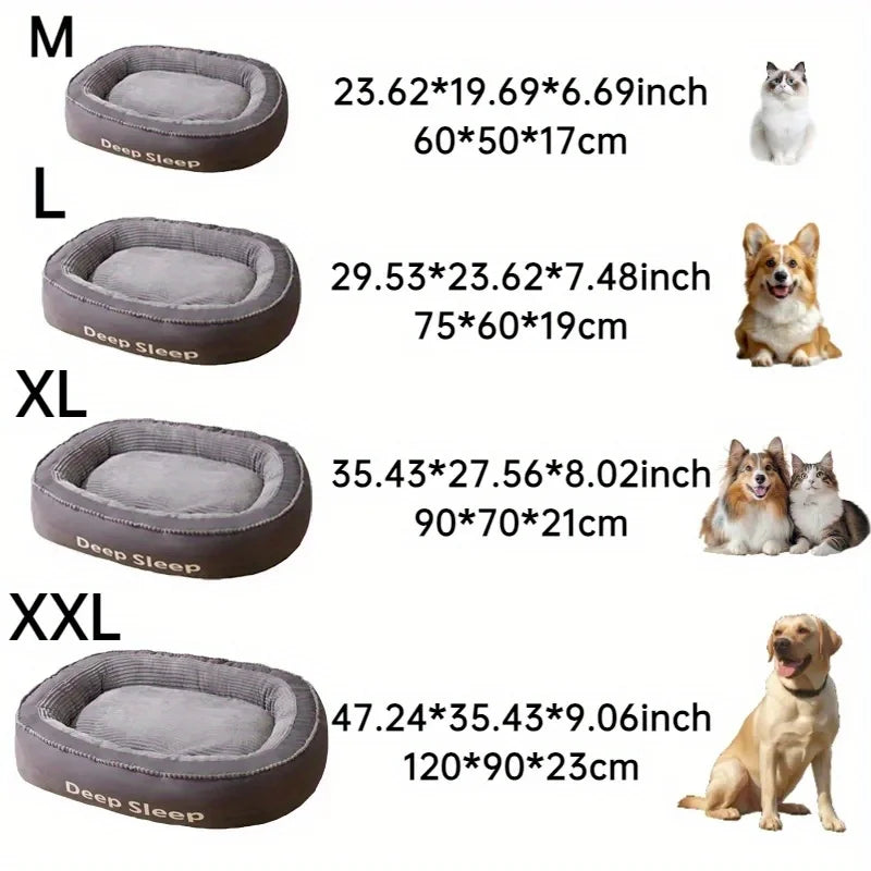 Pet Bed Donut Cushion for Dogs and Cats Soft Washable