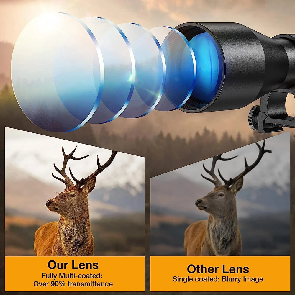 Bestsight Illuminated Tactical Rifle Scope With Hunting Reticle