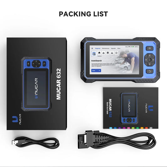 MUCAR 632 OBD2 Diagnostic Tool AI Assisted Bidirectional CANFD Protocol ECM