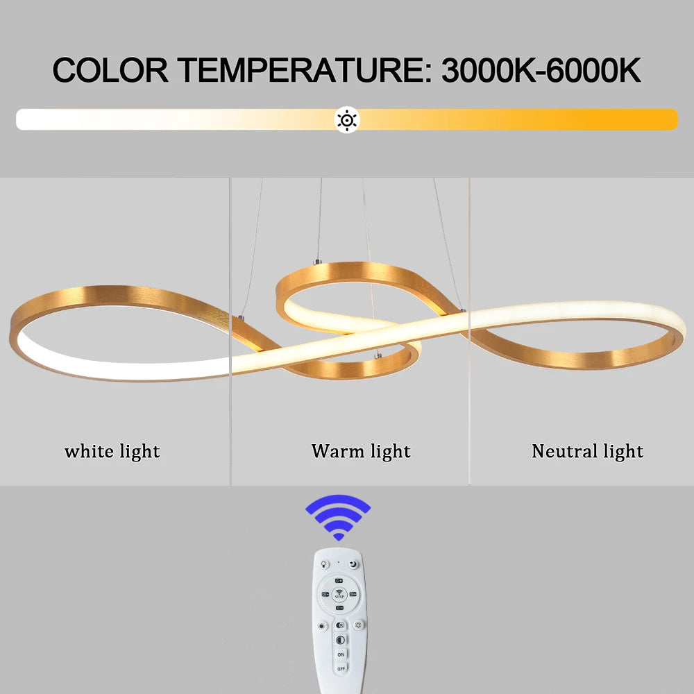 GreeLustr Nordic Led Pendant Light Modern Minimalist Chandelier