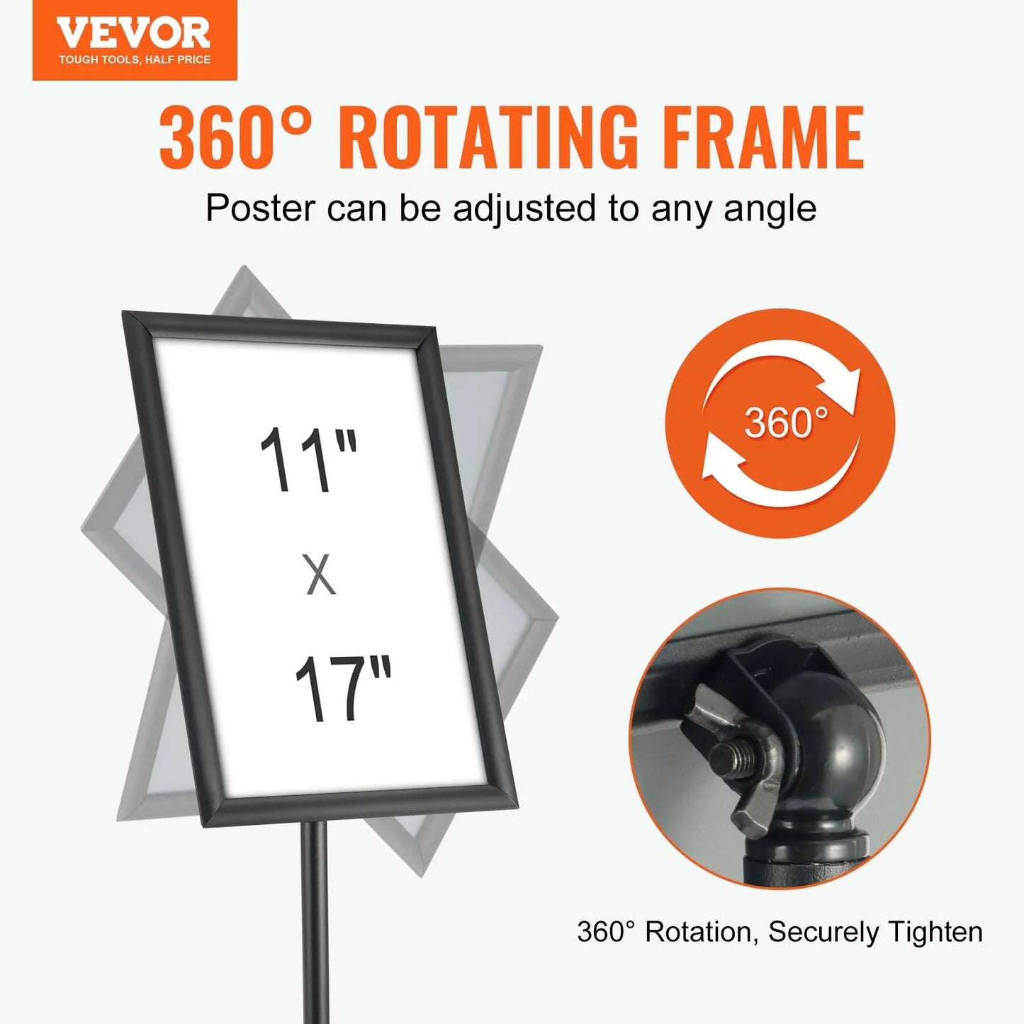 VEVOR Pedestal Sign Holder Heavy Duty Floor Poster Stand