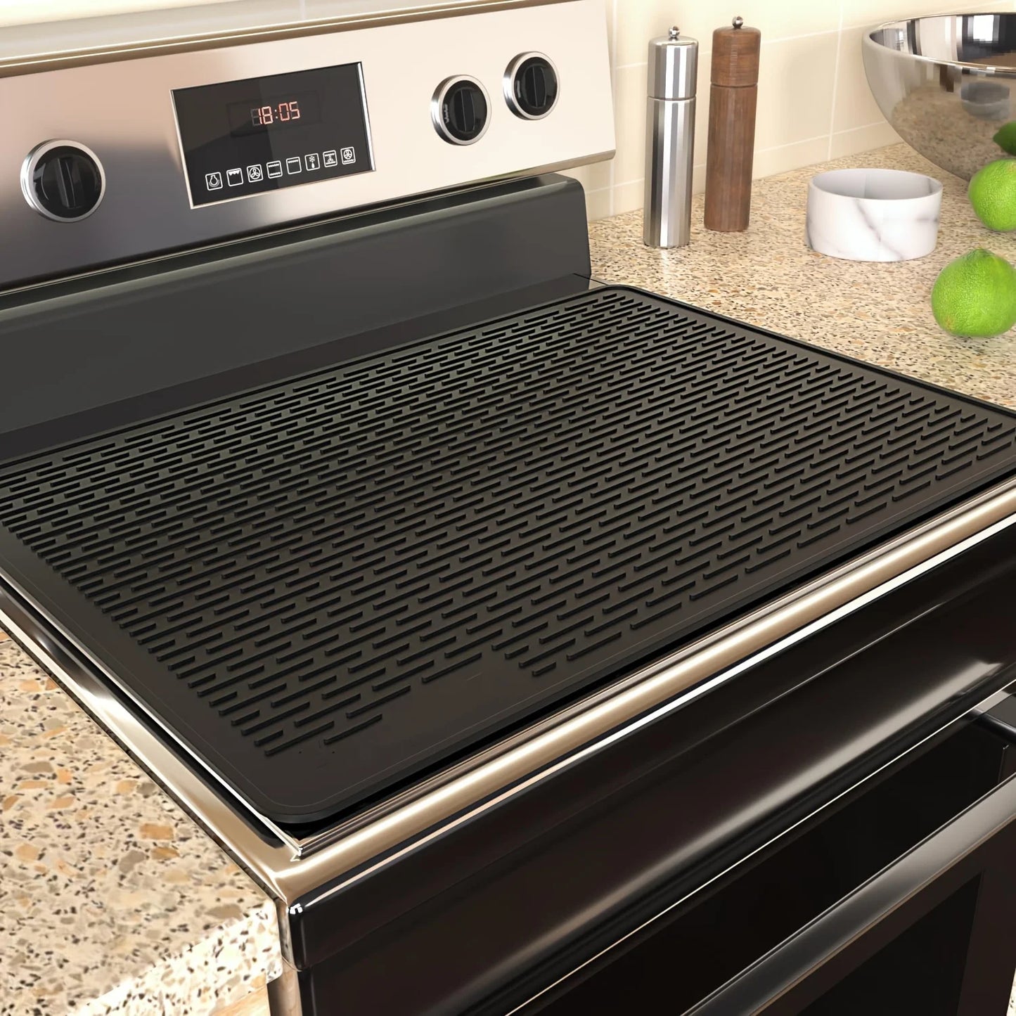 Silicone Stove Top Cover Mat for Glass Cooktops Heat Resistant