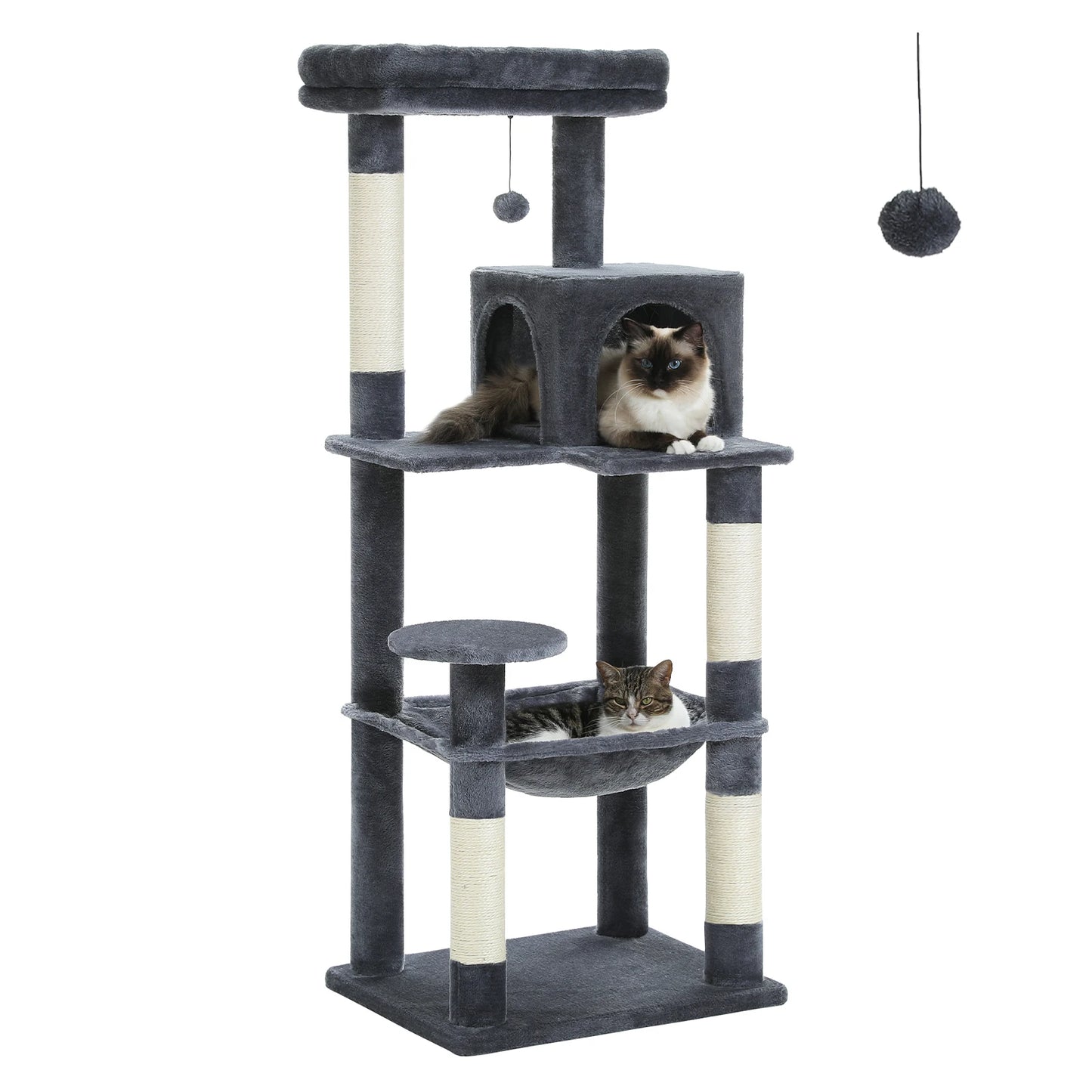 PAWZ Road 5-Level Cat Tree Indoor Tower With Hammock