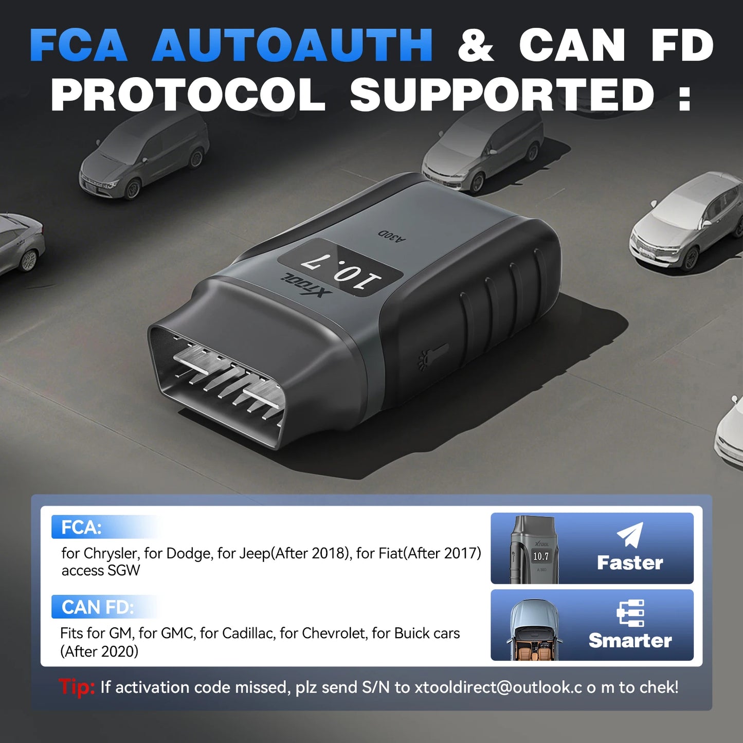 XTOOL Anyscan A30D Wireless OBD2 Scanner with Free Updates