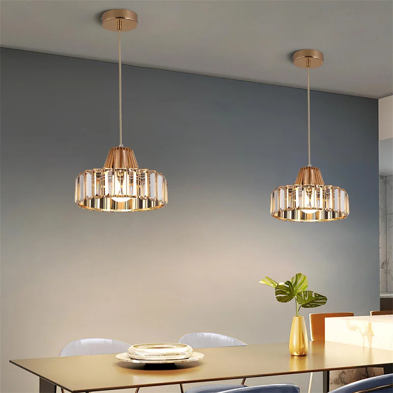 GreeLustr Crystal LED Chandelier Light Pendant Ceiling Lamp