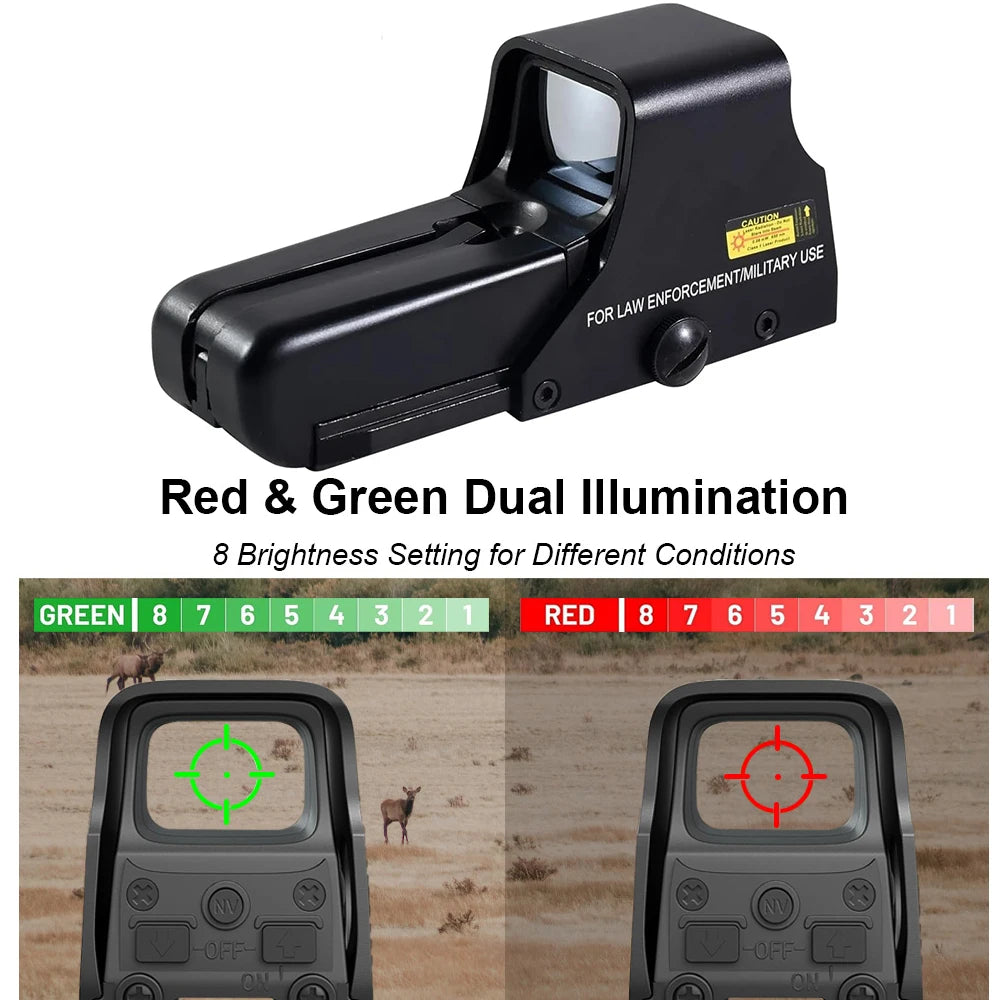 Nabila Red Dot Holographic Sight Scope For Rifle Rails