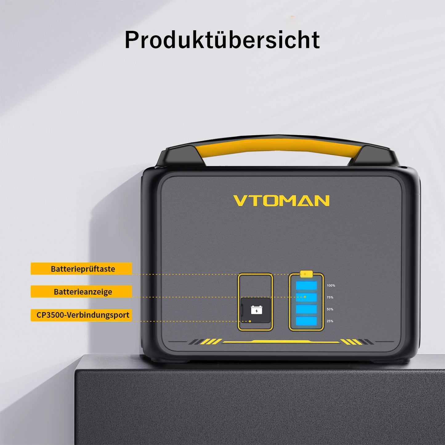 VTOMAN 600W Extra Battery 640Wh For JUMP600X Power Station