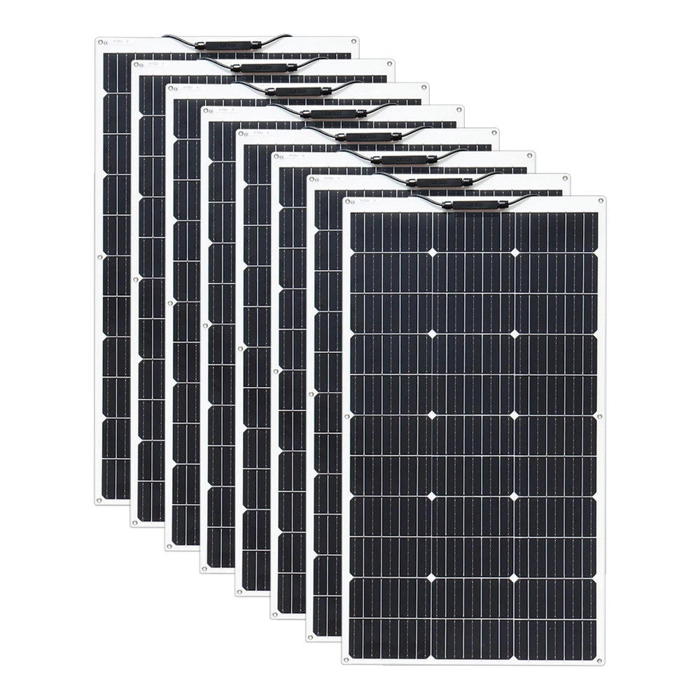 BOGUANG Flexible 100W Monocrystalline Solar Panel 12V 24V Battery