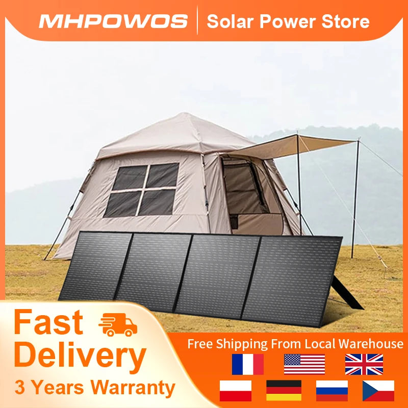 MHPOWOS 220W Portable Foldable Solar Panel For RV Camping