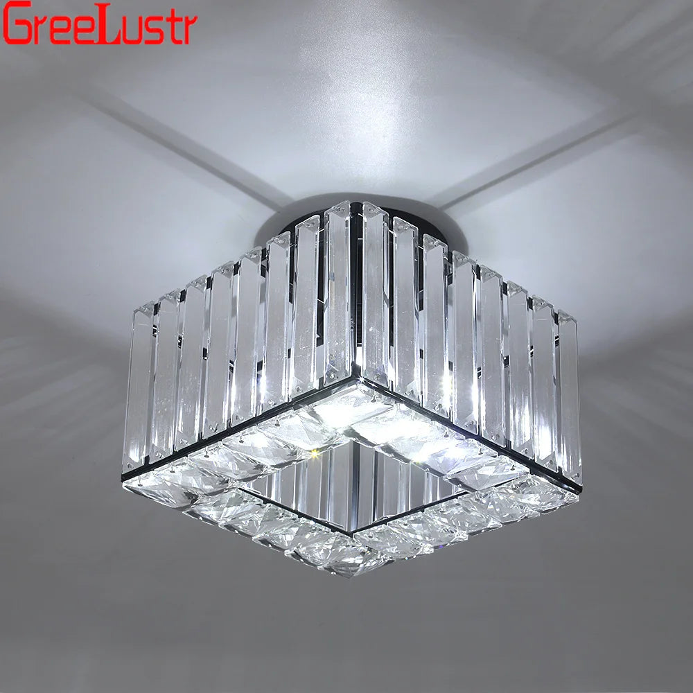 GreeLustr Modern Crystal Chandeliers Ceiling Light With E27 Led
