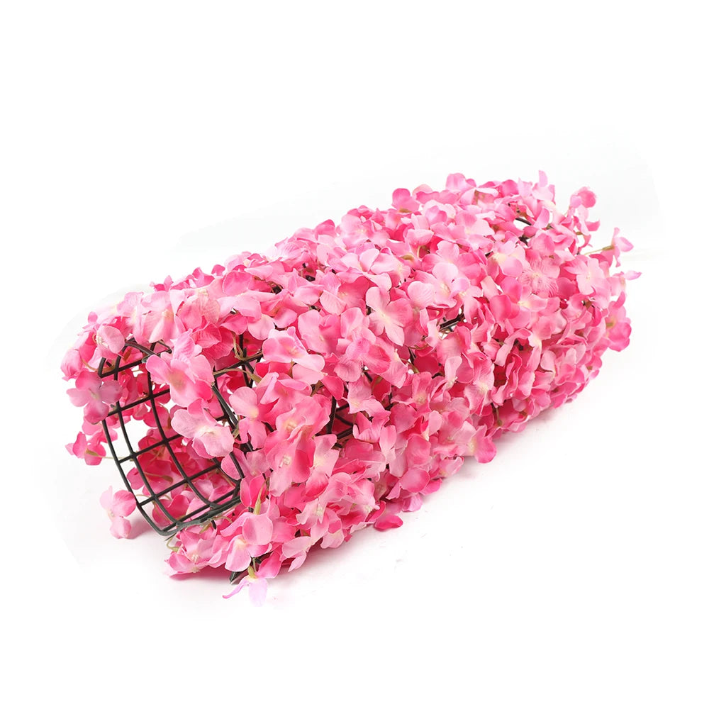 Elegant Silk Rose Flower Wall Panels For Wedding Decor