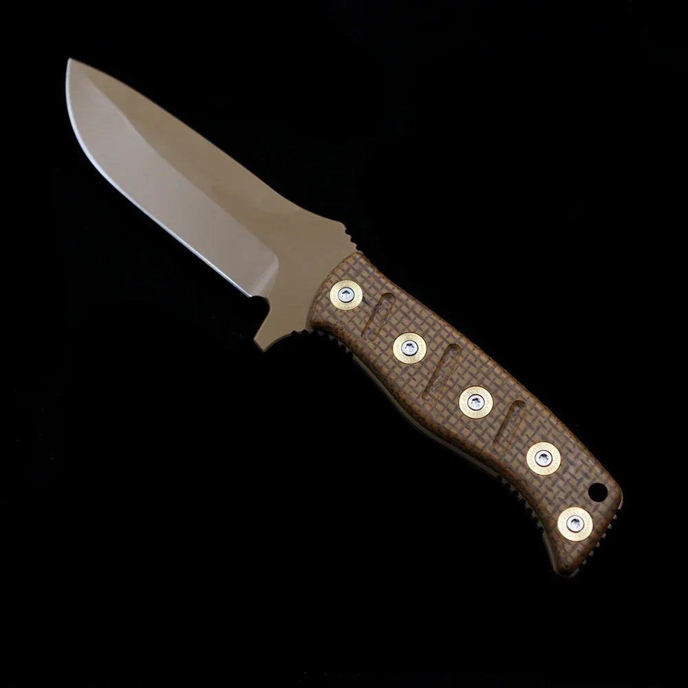 BM 375 Shane Sibert Adamas Fixed Blade Knife Micarta Handle Sheath Outdoor Camping Hunting Pocket EDC Tool Knife