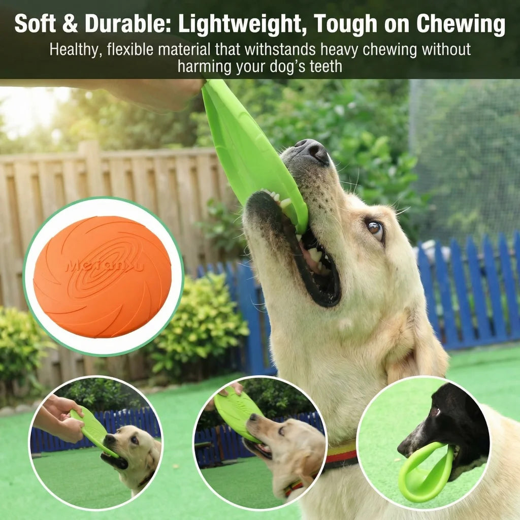 6 Pack Dog Flying Disc Toys Bite Resistant Waterproof Training