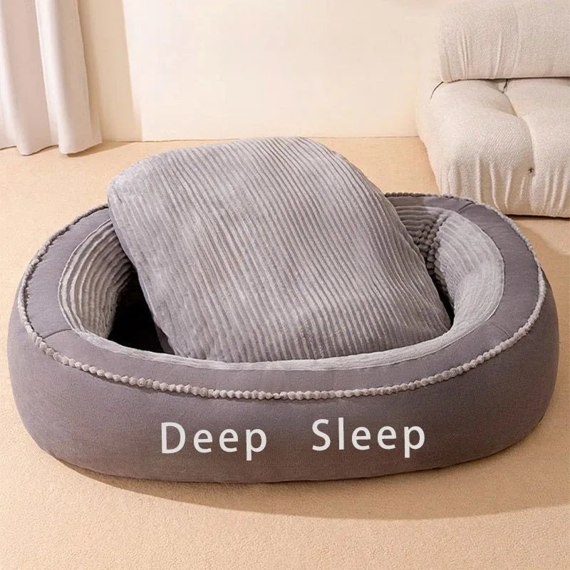Pet Bed Donut Cushion for Dogs and Cats Soft Washable