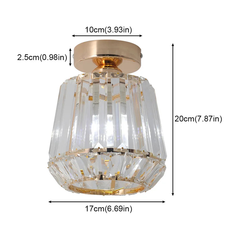 GreeLustr Crystal LED Chandelier Light Pendant Ceiling Lamp