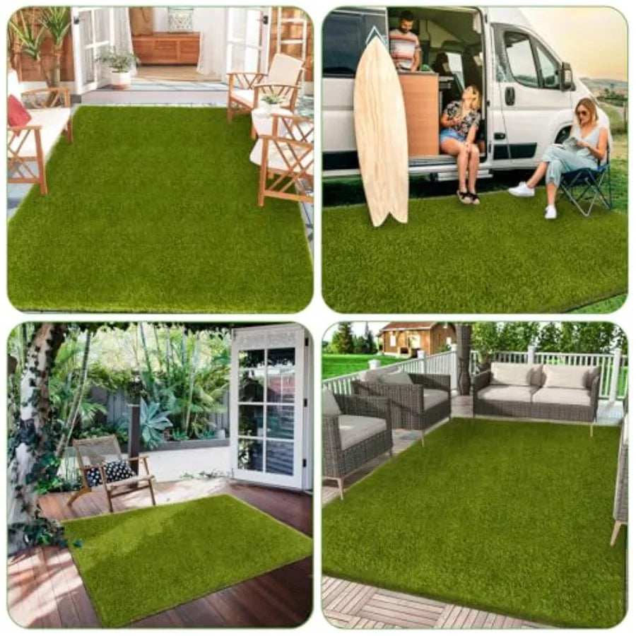Realistic Artificial Grass Turf Rug For Indoor Outdoor Dogs