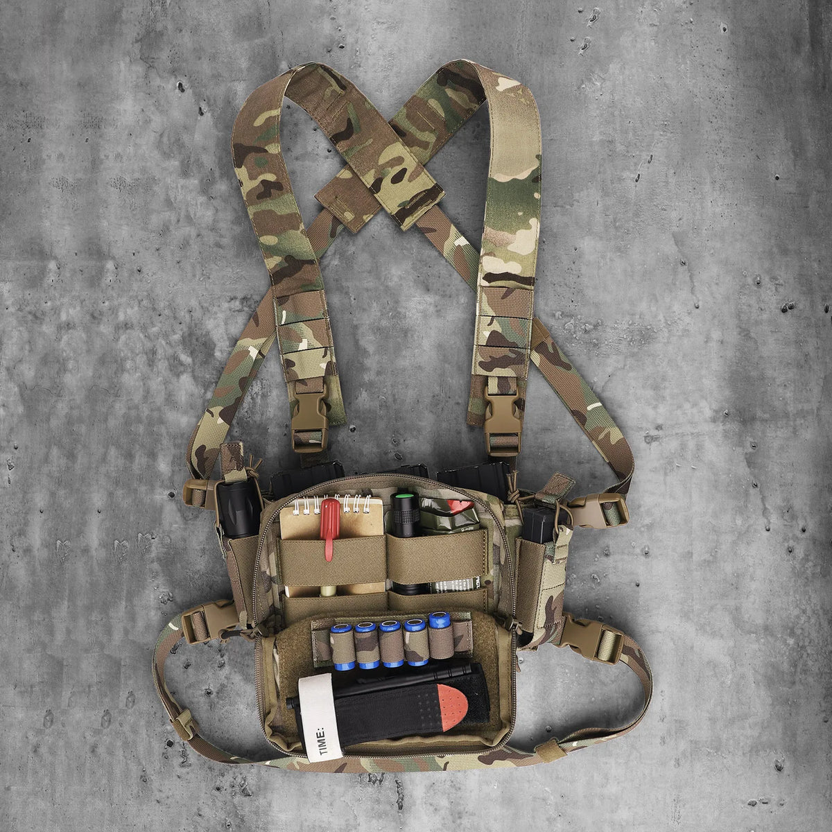 KRYDEX Tactical D3CRM Chest Rig With Triple Magazine Pouches