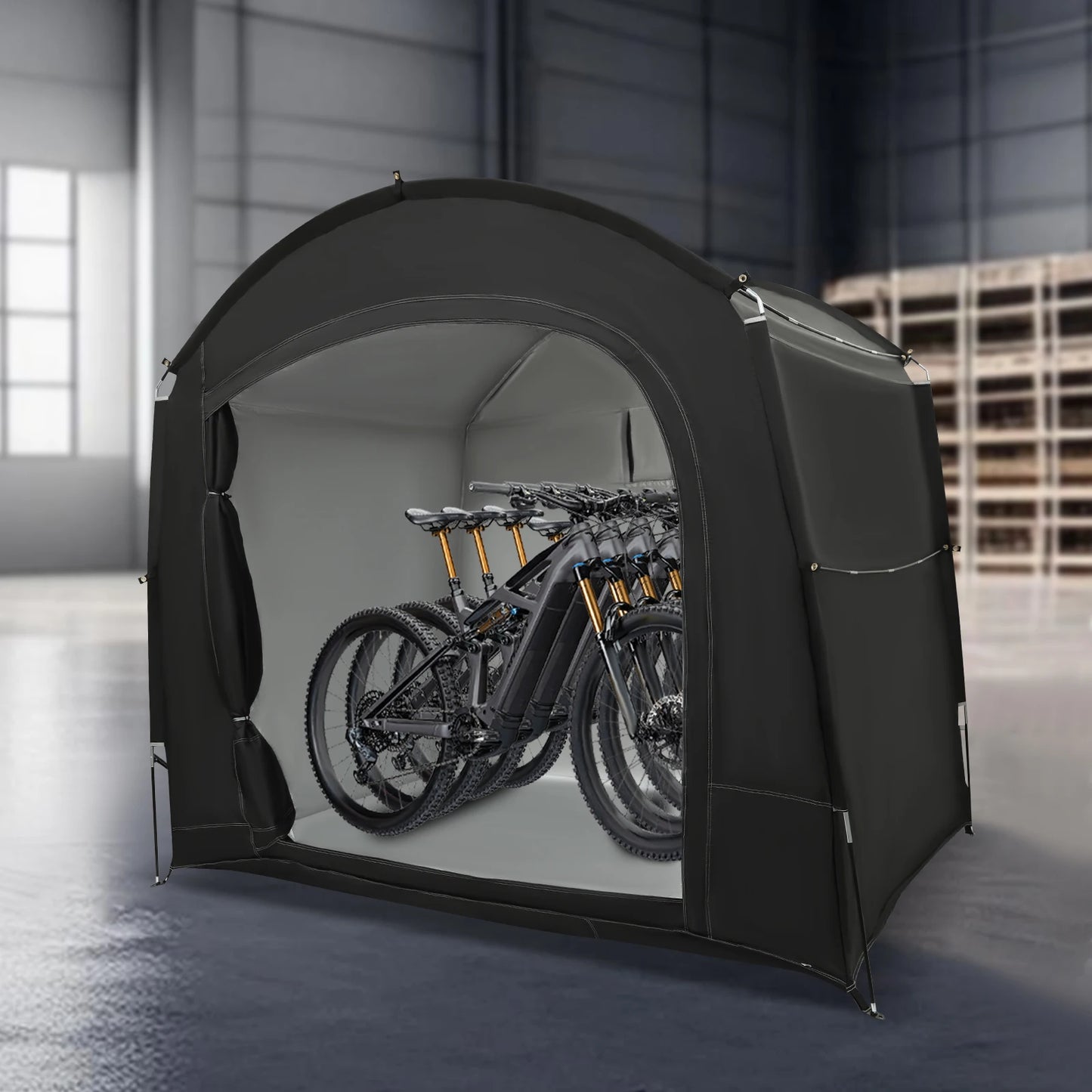 Portable Bike Storage Shed Waterproof Bicycle Shelter Tent