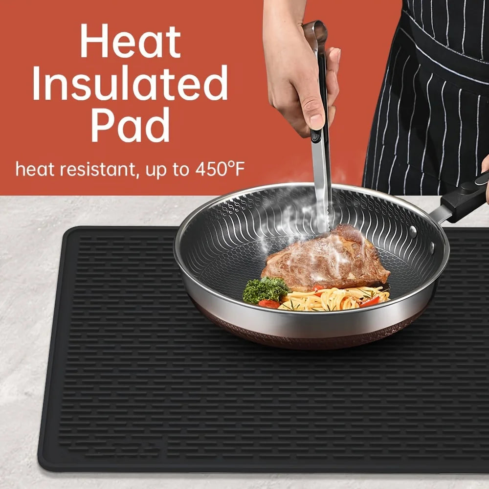 Silicone Stove Top Cover Mat for Glass Cooktops Heat Resistant