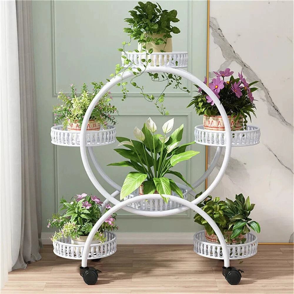 6 Tier Plant Stands Flower Pot Holder Shelf for Multi Plants for Living Room, Bedroom, Study, Office, Balcony