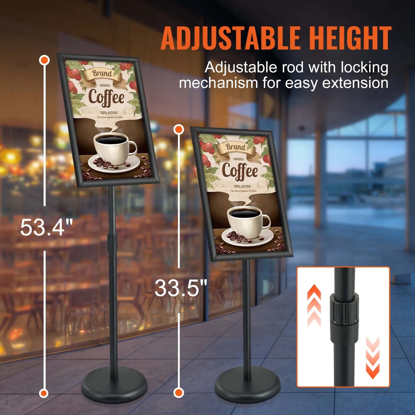 VEVOR Pedestal Sign Holder Heavy Duty Floor Poster Stand