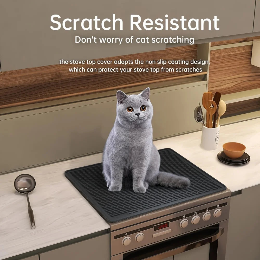 Silicone Stove Top Cover Mat for Glass Cooktops Heat Resistant