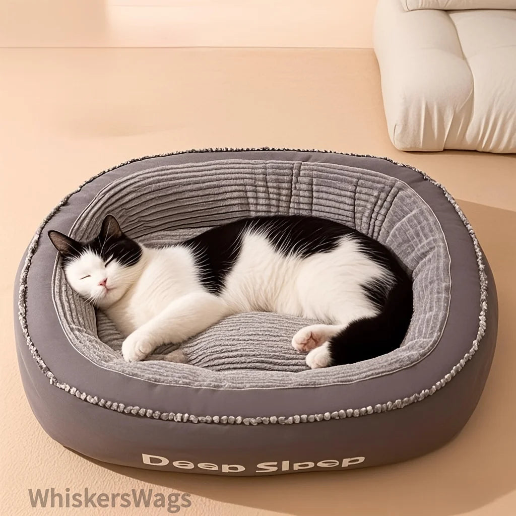 Pet Bed Donut Cushion for Dogs and Cats Soft Washable