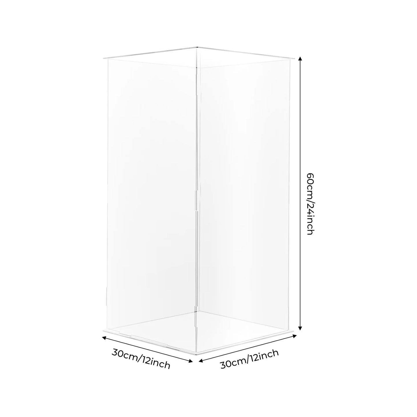 Acrylic Display Stand Freestanding Acrylic Display Case Acrylic Display Box For Action Figures Collectibles Flowers 30*30*60cm