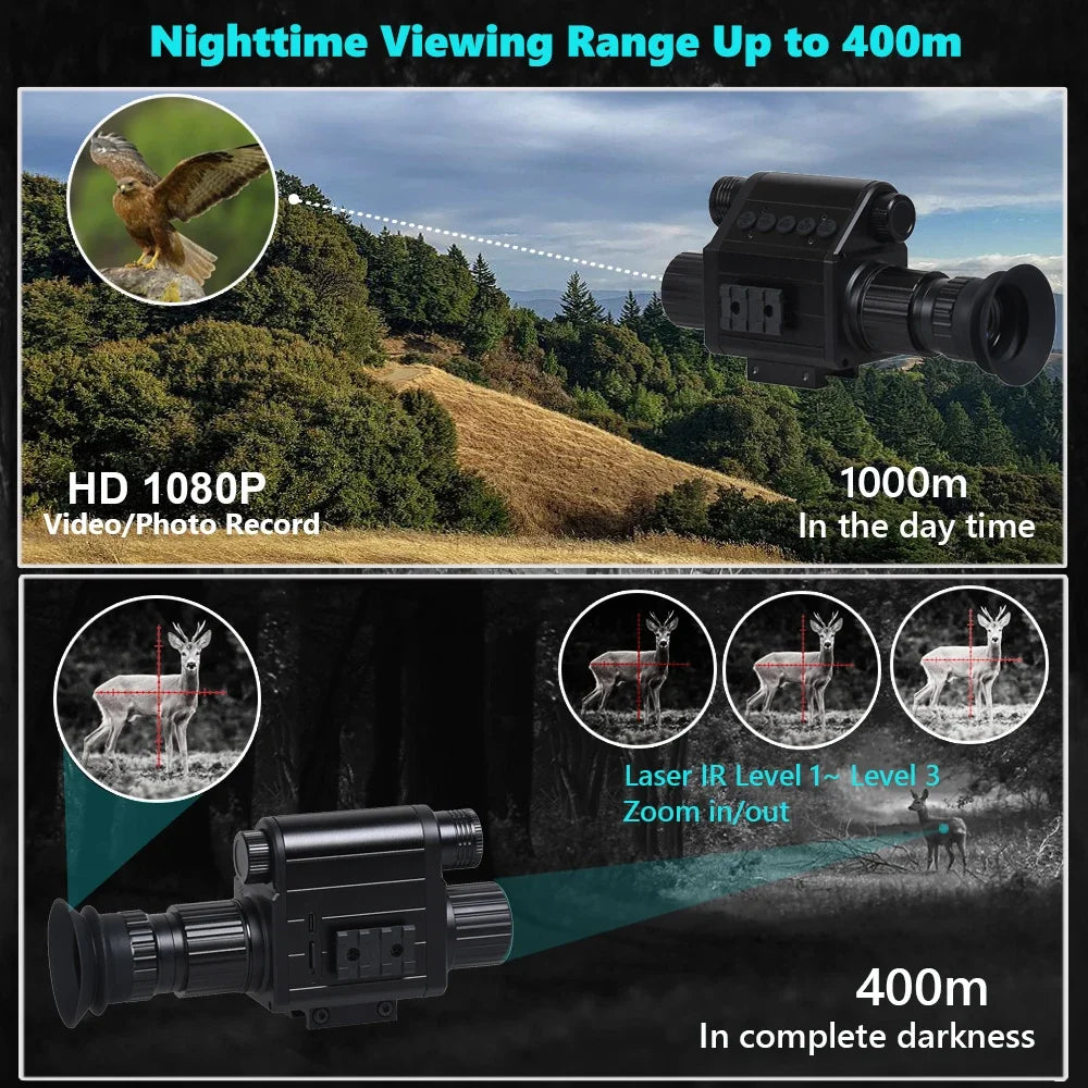 Tensdarcam Digital Night Vision Monocular With Infrared Camera