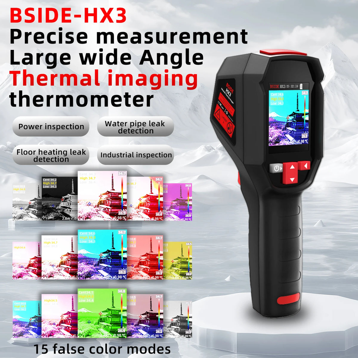 BSIDE Thermal Imaging Camera With Laser Pointer For HVAC Electrical