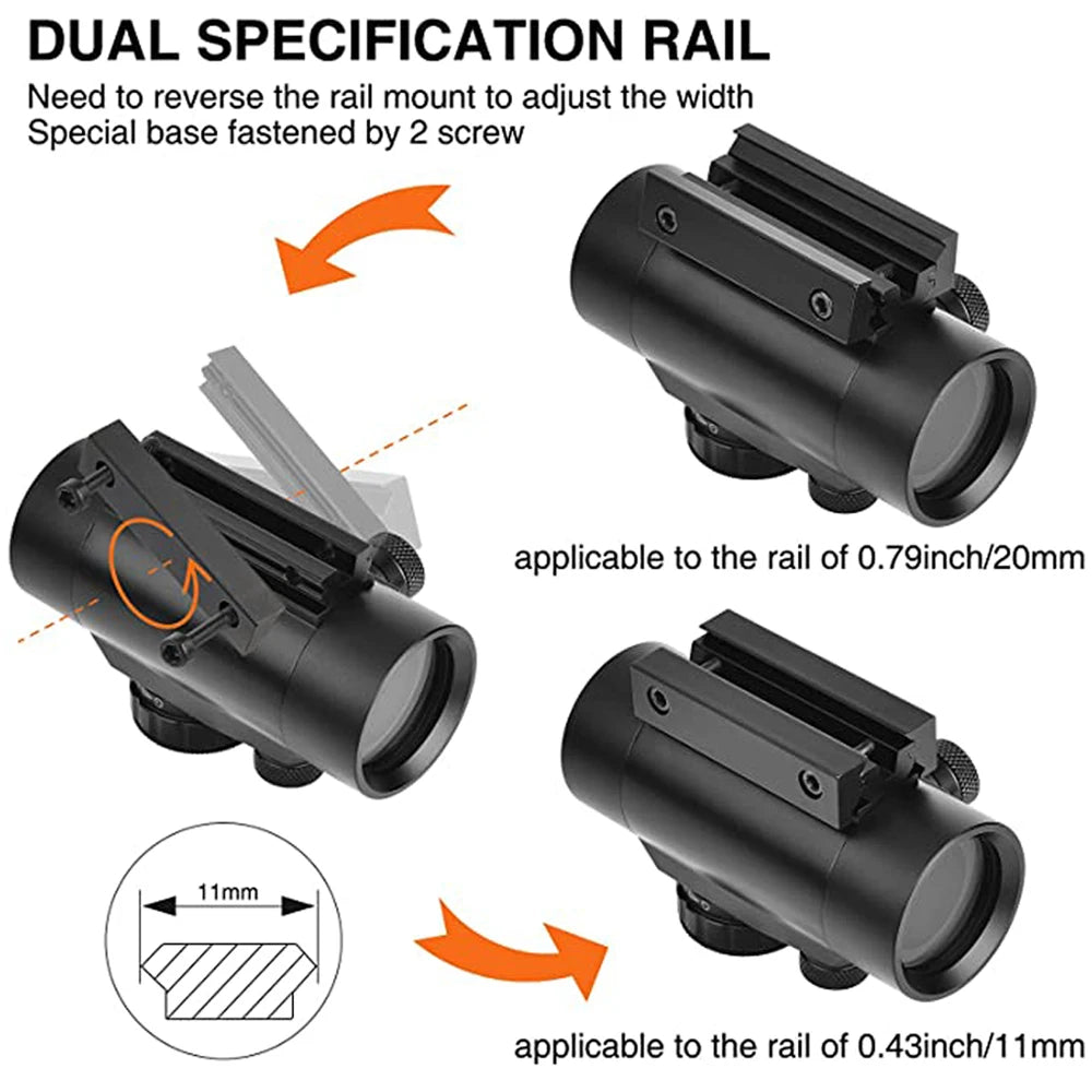 Bestsight Illuminated Red Dot Sight For Airsoft Hunting Rifle