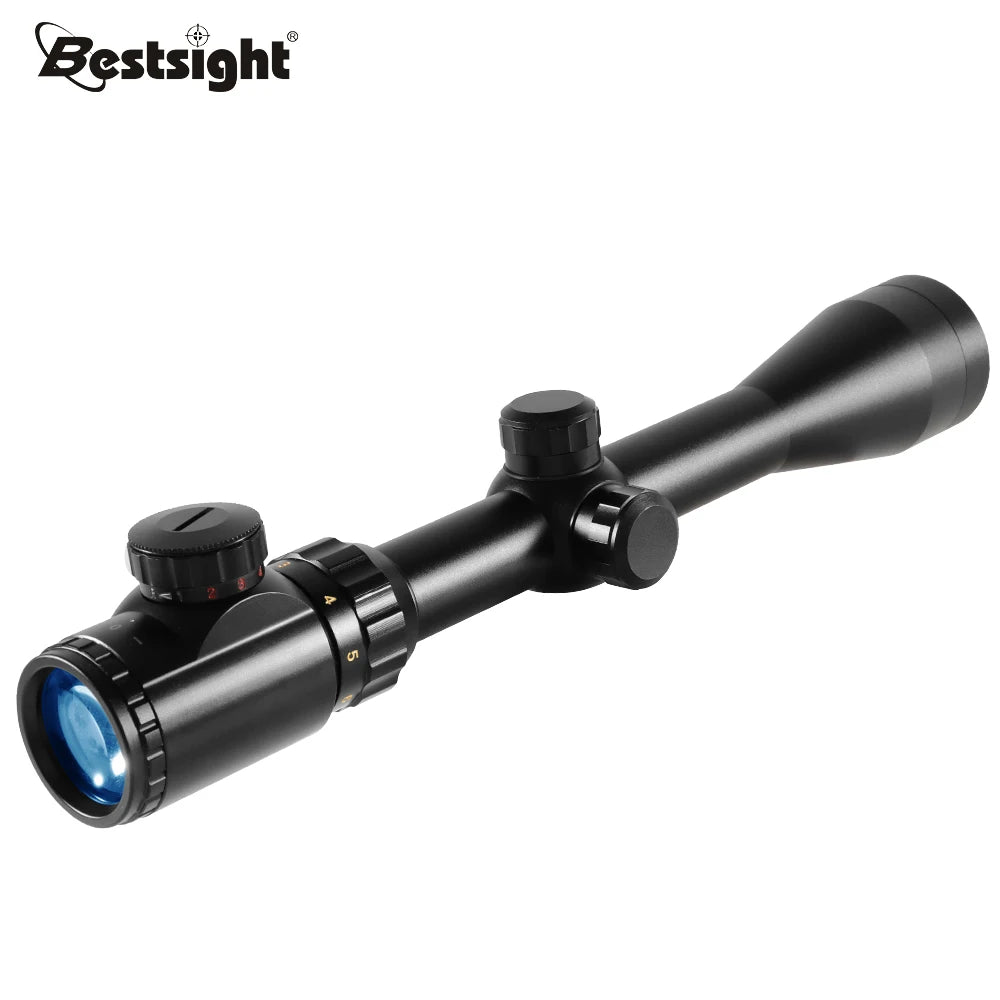 Nabila Illuminated Hunting Scope With Mounts Mil Dot Reticle