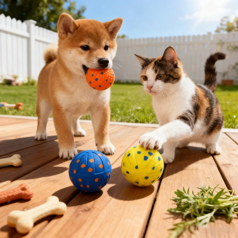 Booteely Dog Interactive Ball Toy With Automatic Vibrating Action