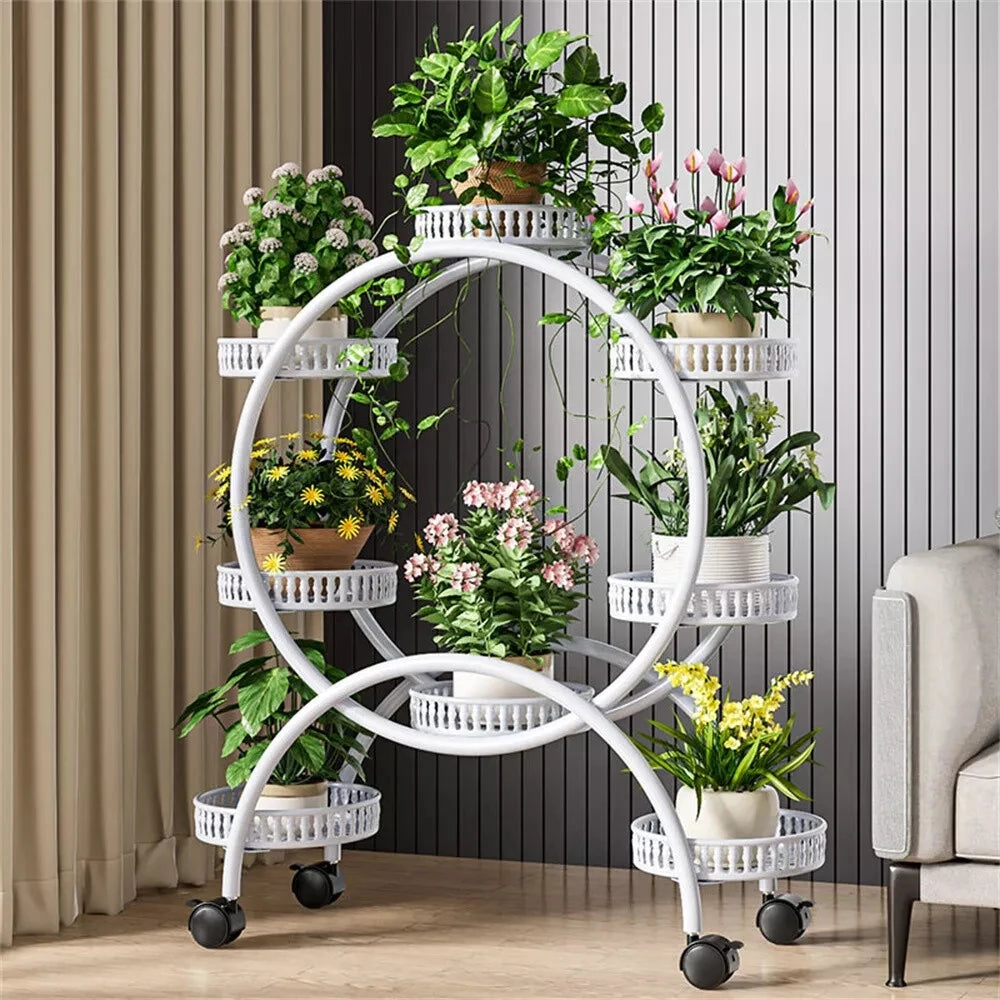 6 Tier Plant Stands Flower Pot Holder Shelf for Multi Plants for Living Room, Bedroom, Study, Office, Balcony