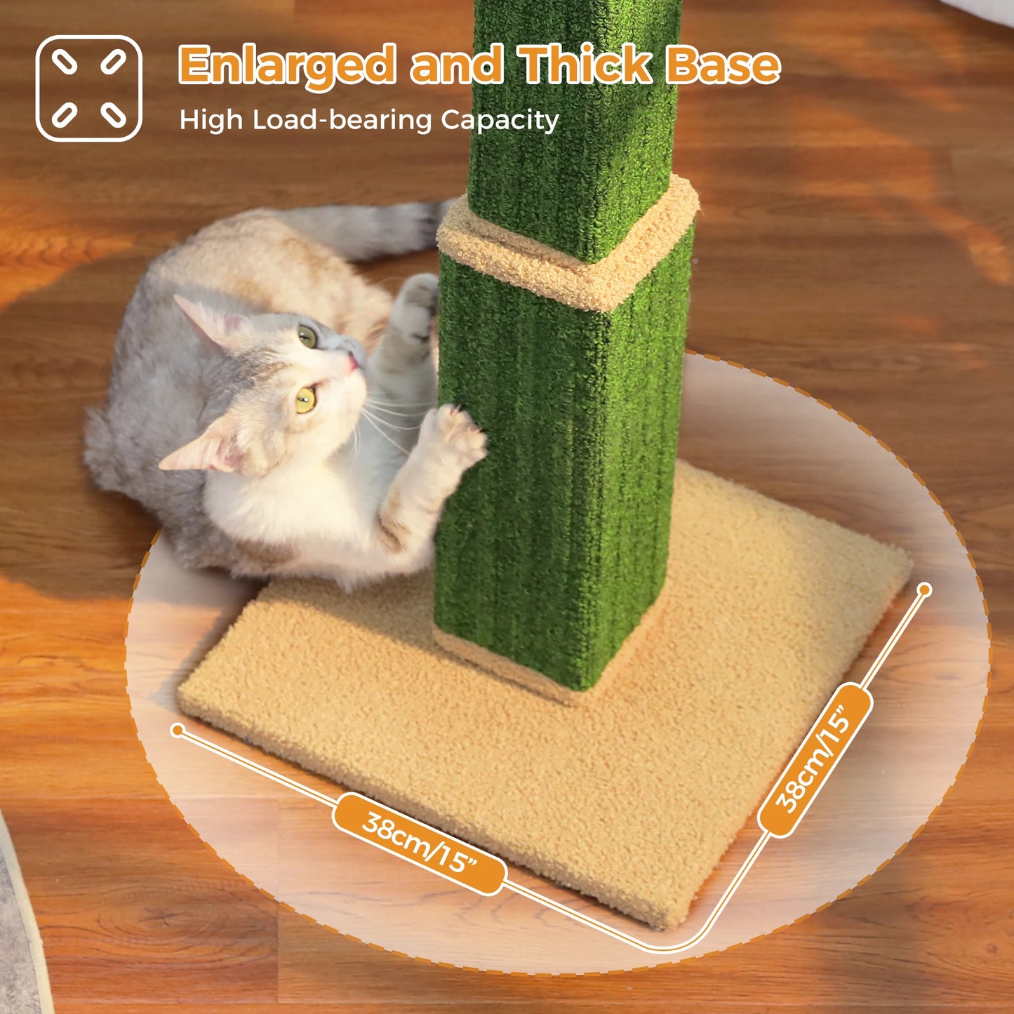 PAWZ Road Cat Scratching Post Indoor Tall With Dangling Sisal Ball