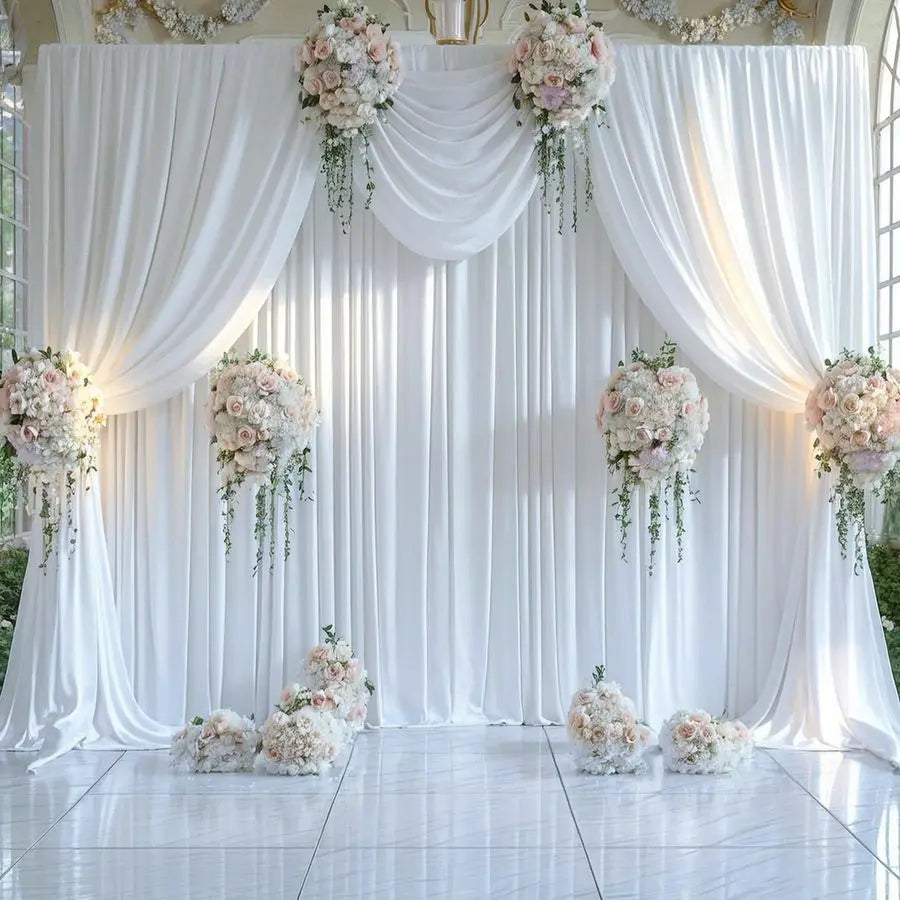Wrinkle Free Backdrop Curtains For Weddings And Events